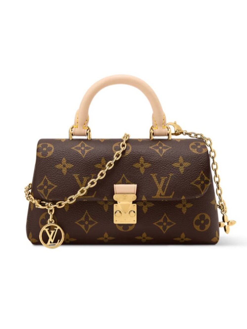 NEW Louis Vuitton Monogram Nano Madeleine Shoulder Bag Brown M28426 Authentic LV